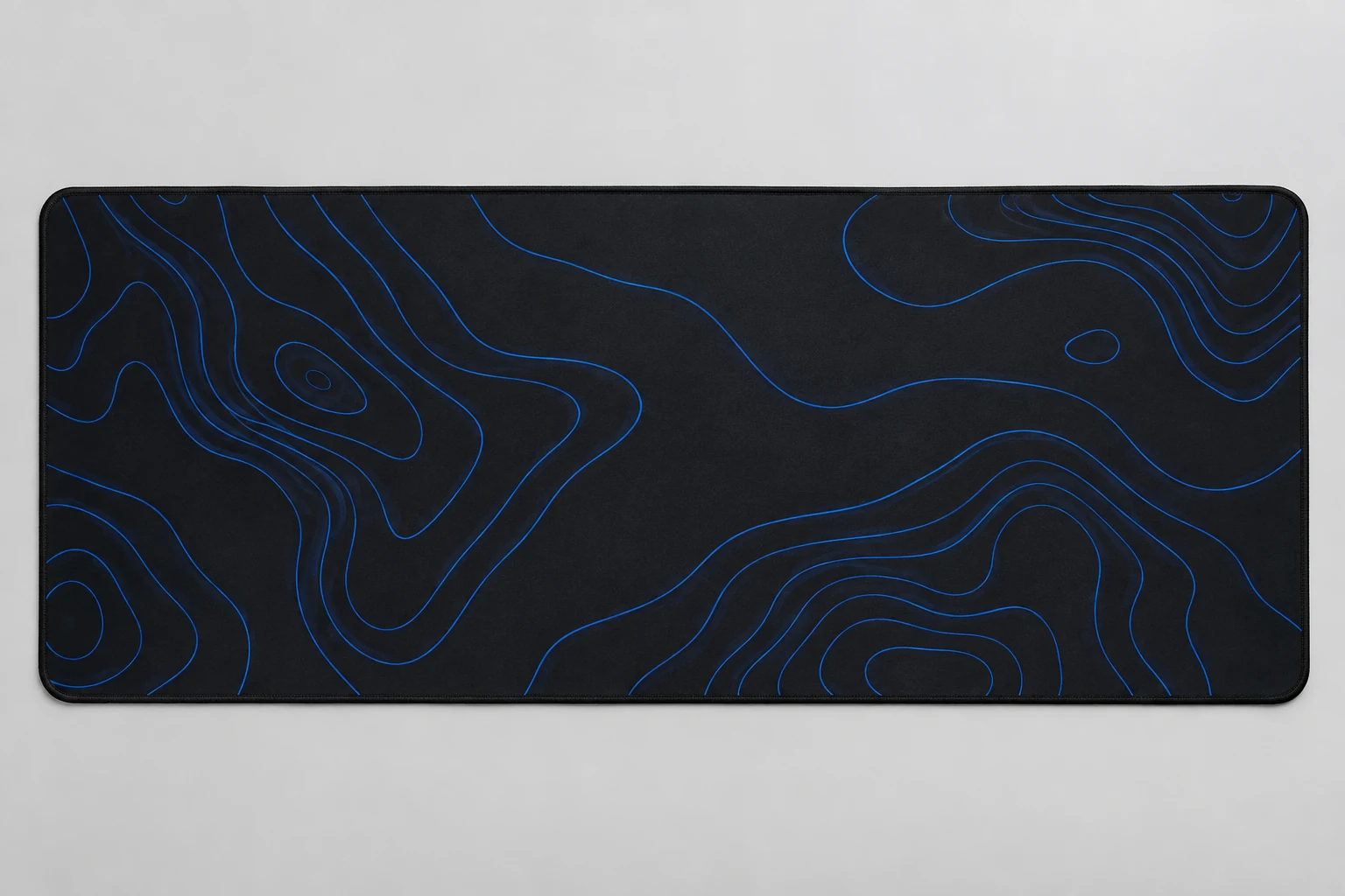 Midnight: svart med blå konturlinjer, designkoncept